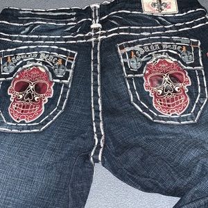 Laguna beach red skull jeans